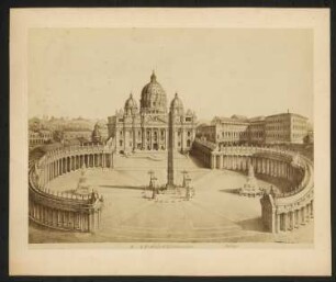 Petersdom und Petersplatz mit Kolonnaden, Rom: Ansicht