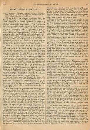 493-497 [Rezension] Morenz, Siegfried, Aegyptische Religion