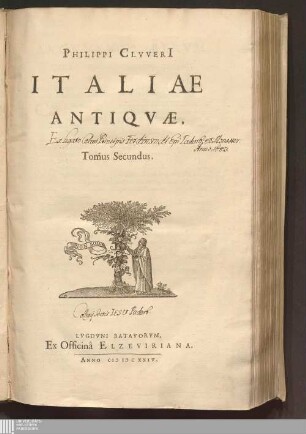 Tomus Secundus: Philippi Clvveri[i] Italiae Antiqvae. Tomus ...