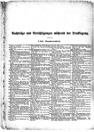 Nachträge und Berichtigungen während der Drucklegung