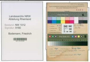 Entnazifizierung Friedrich Bodemann , geb. 24.07.1884 (Foerster)