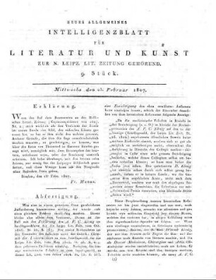 1807-02-25 : 9. Stück