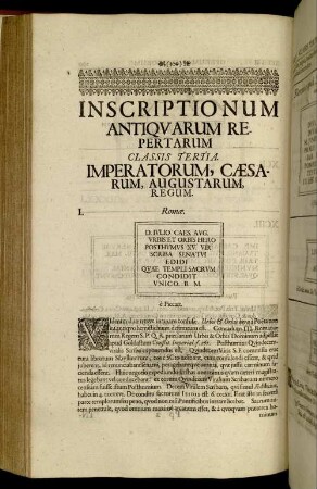 Classis Tertia. Imperatorum, Caesarum, Augustarum, Regum