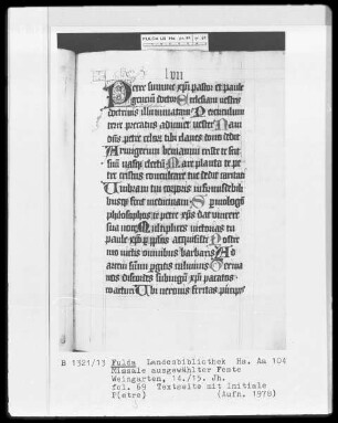 Missale ausgewählter Feste — Initiale P(etre), Folio 69recto