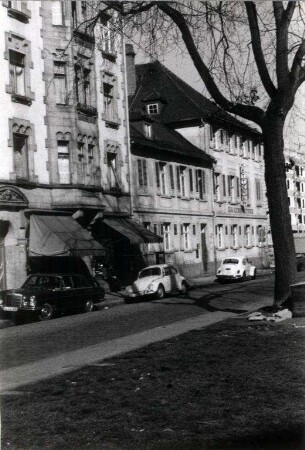 Privatgebäude, Straßen und Plätze in Karlsruhe. Markgrafenstraße