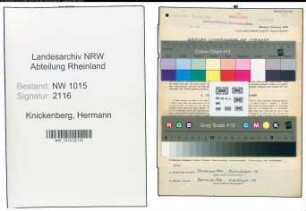 Entnazifizierung Hermann Knickenberg , geb. 29.12.1892 (Direktor)