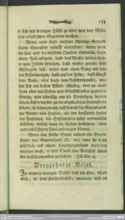 Dreyzehnter Brief