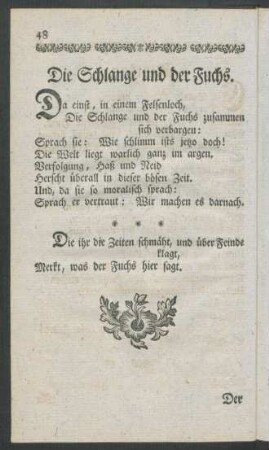 Die Schlange und der Fuchs