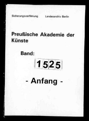 Kassenbuch der Staatlichen Hochschule für Bildende Künste