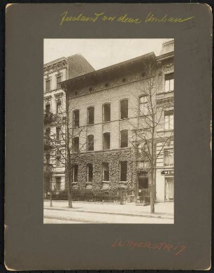 Augenklinik Dr. Carsten, Berlin-Charlottenburg Umbau: Straßenansicht vor dem Umbau