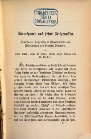 Friedrich Hebbel's sämmtliche Werke, 11. Charakteristiken. Kritiken