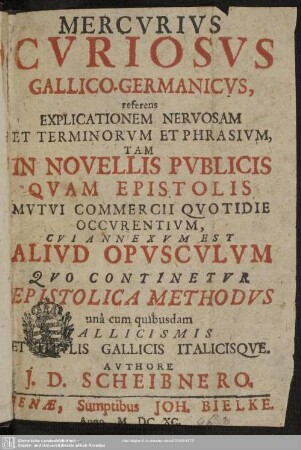 Mercurius curiosus Gallico-Germanicus