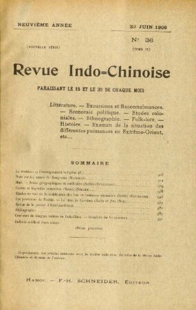 30 Juin 1906. No 36