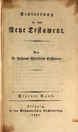 Einleitung in das Neue Testament, 4