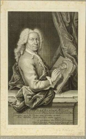 Bildnis des Hofmalers Christian Benjamin Müller