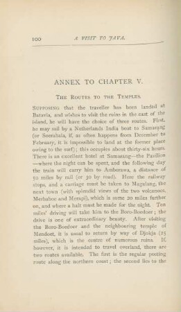 Annex to Chapter V. The Routes To The Temples.