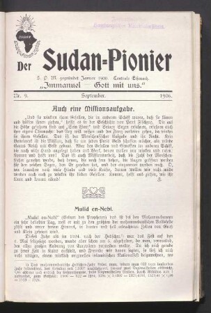 Nr. 9. September 1906