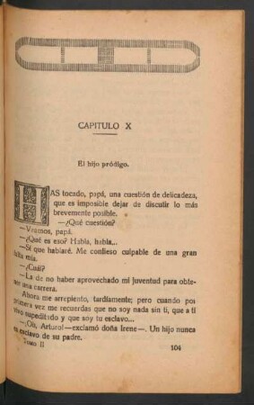 Capítulo X - El hijo pródigo.