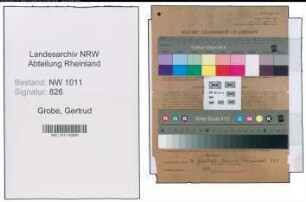 Entnazifizierung Gertrud Grobe , geb. 09.02.1905 ()