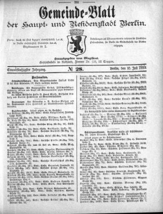 1910,28: No. 28, 10. Juli 1910