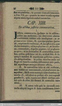 Cap. XIII. De actibus justitiae commutativae