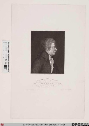 Bildnis Wolfgang Amadeus (eig. Johannes Chrysostomus Wolfgangus Theophilus) Mozart