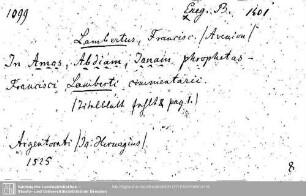 Exegesis B 1401