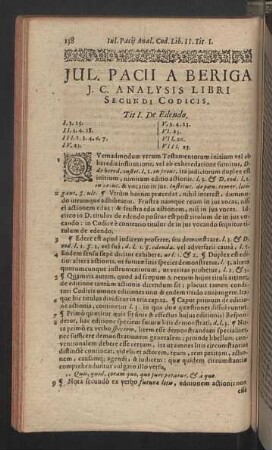Analysis libri secundi codicis.