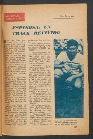 Espinosa: un crack revivido : Los cracks visitan a PBT