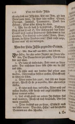 226-231, Von der Liebe Jesu gegen die Seinen (187-189)