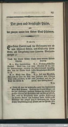 Der zwey und dreyßigste Psalm, als der zweyte unter den sieben Buß-Psalmen