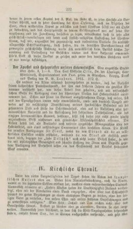 222-229 Kirchliche Chronik