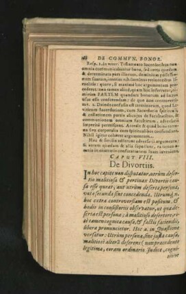 Caput VIII. De Divortiis.