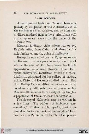 I: Heliopolis