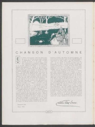 Chanson d'automne