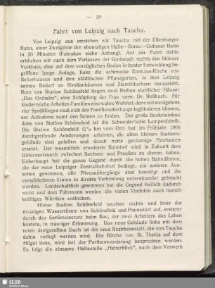 Fahrt von Leipzig nach Taucha