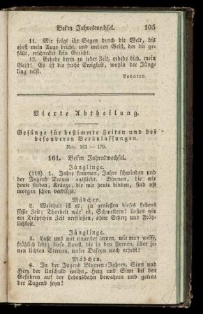 161. Beim Jahreswechsel