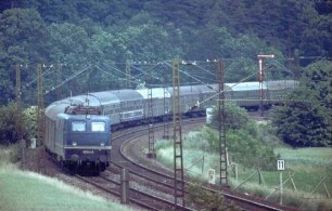Vaihingen/Enz-Nord Lok 110 174 D Jugoslawienexpress WL-Wagen