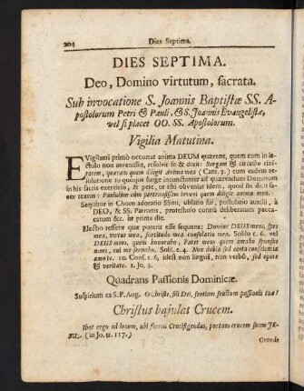 204-220, Deo, Domino virtutum, sacrata.-Lectio Antemeridiana.