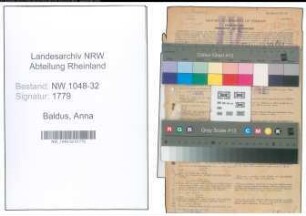 Entnazifizierung Anna Baldus , geb. 15.06.1902 (Angestellte)