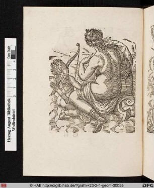 Venus und Amor, Rückenansicht