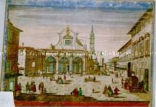 Guckkasten-Bild von San Pietro in Florenz