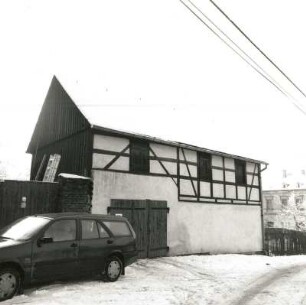 Reichenbach-Oberreichenbach, Eisenbahnstraße 44. Vierseithof (ab 1800). Seitengebäude