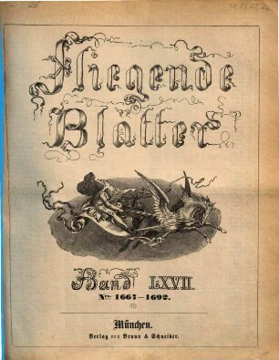 Fliegende Blätter. 67 = Nr. 1667 - 1692. 1877