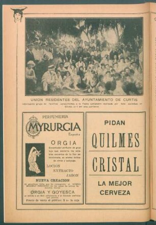 [Vista de la fiesta campestre de la sociedad] Unión Residentes del Ayuntamiento de Curtis
