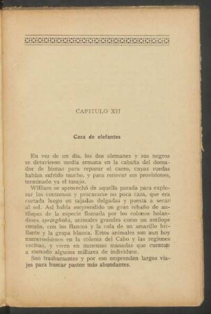 Capítulo XII - Caza de elefantes