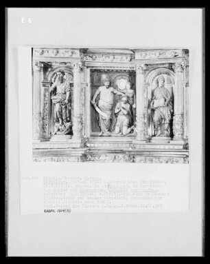 Hochaltar, 2. Obergeschoss, Detail: Enthauptung Johannes des Täufers