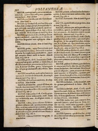 392-401, Mater, quam qui audit, contra ...; ...