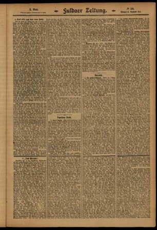 Dritte Ausgabe vom Mittwoch, den 31. Dezember 1913.