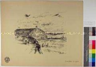 Krieg und Kunst, 23. Folge, Blatt 4: Flugplatz